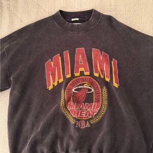 Abercrombie Miami Heat Oversized Fleece Sweatshirt - L
